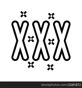 xxx sex toy line icon vector. xxx sex toy sign. isolated contour symbol black illustration. xxx sex toy line icon vector illustration