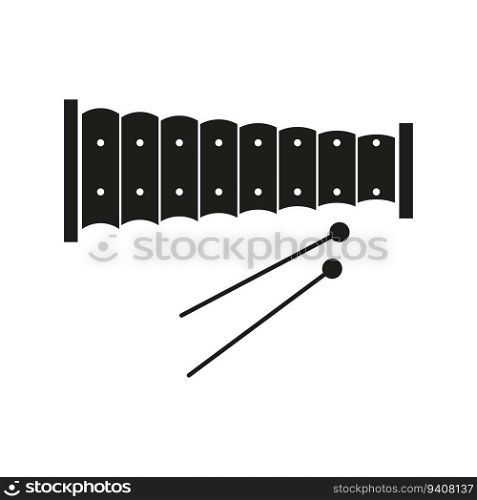 Xylophone icon. Percussion musical instrument icon. Vector illustration. EPS 10. stock image.. Xylophone icon. Percussion musical instrument icon. Vector illustration. EPS 10.