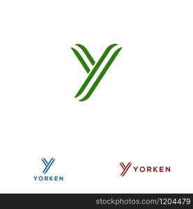 Y letter design concept for business or company name initial