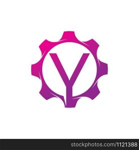 Y Letter logo creative concept template design