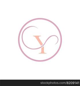 Y Letter Logo Template vector icon design