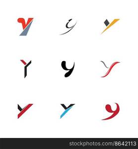 Y logo Set of creative monogram letter y logos design template Vector