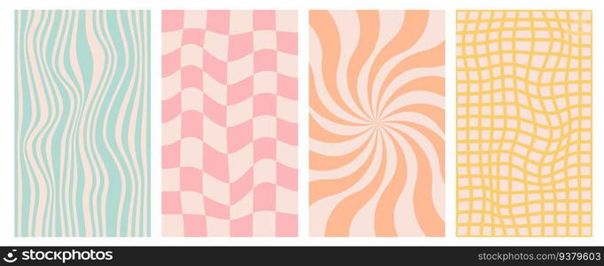 Y2k retro groovy background. Checkerboard abstract wavy poster design. Set of trendy 90s wallpapers. Aesthetic vector print. Y2k retro groovy background. Checkerboard abstract wavy poster design. Set of trendy 90s wallpapers. Aesthetic vector print.