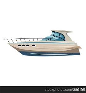 Yacht icon. Cartoon illustration of yacht vector icon for web design. Yacht icon, cartoon style