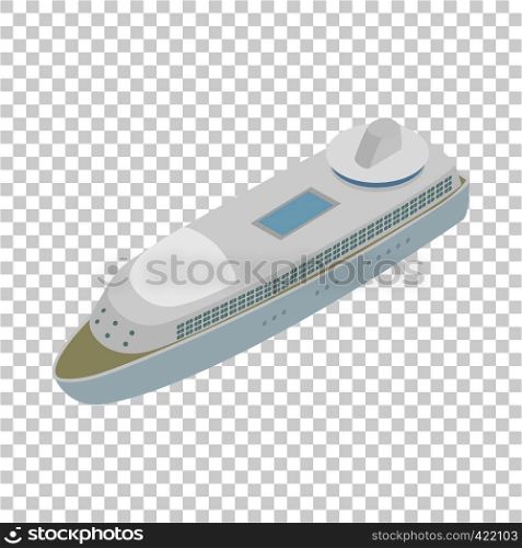 Yacht isometric icon 3d on a transparent background vector illustration. Yacht isometric icon