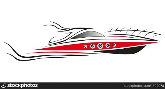 Yacht logo design. Sport concept. Vector illustration. Art graphic.