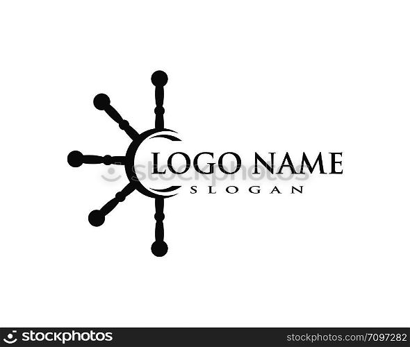 yacht Logo Template vector icon design