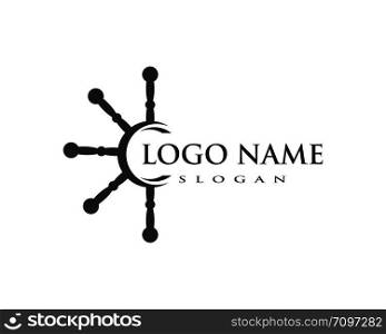 yacht Logo Template vector icon design