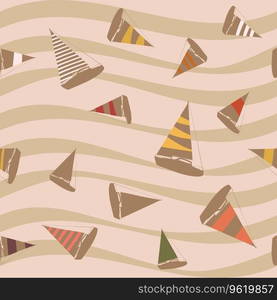 Yacht marine seamless pattern, vector illustration. Sailboat silhouette flat style, for for fabric, textile, wallpaper, wrapping. Yacht marine seamless pattern, vector illustration