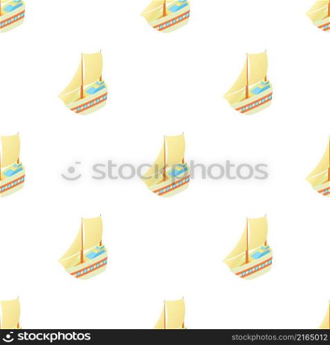 Yacht pattern seamless background texture repeat wallpaper geometric vector. Yacht pattern seamless vector