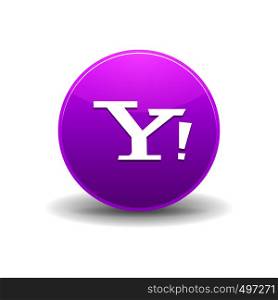 Yahoo icon in simple style on a white background. Yahoo icon, simple style