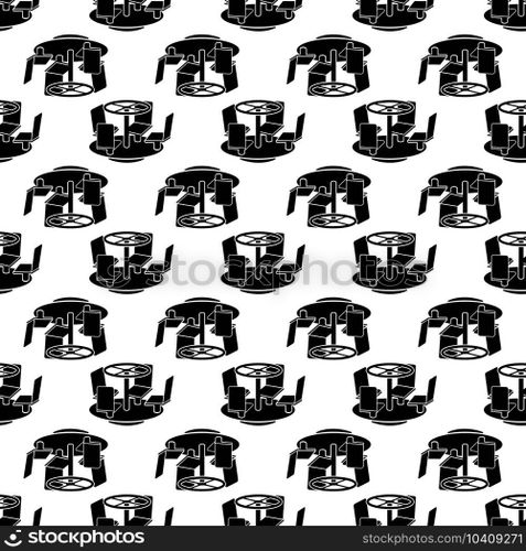 Yard carousel pattern seamless background texture repeat wallpaper geometric vector. Yard carousel pattern seamless vector