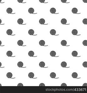 Yarn ball toy for cat pattern seamless in simple style vector illustration. Yarn ball toy for cat pattern vector
