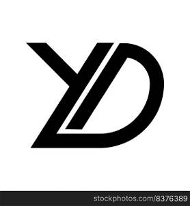 YD letter logo icon vector illustration design