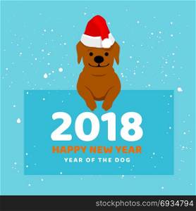Year of the Dog and Happy Chinese New Year, illustration design.