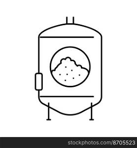 yeast beer production line icon vector. yeast beer production sign. isolated contour symbol black illustration. yeast beer production line icon vector illustration