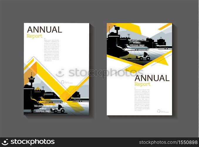 yellow abstract cover modern cover book Brochure template, design, annual report, magazine and flyer layout Vector a4