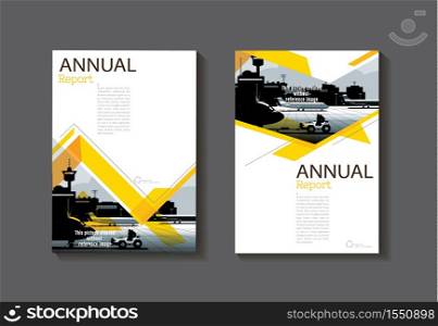 yellow abstract cover modern cover book Brochure template, design, annual report, magazine and flyer layout Vector a4