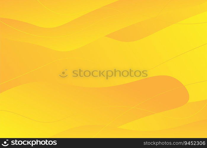 Yellow background with dynamic abstract shapes