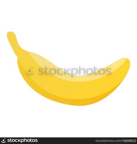 Yellow banana icon. Isometric of yellow banana vector icon for web design isolated on white background. Yellow banana icon, isometric style