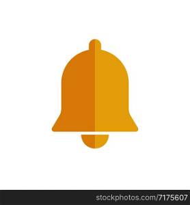 Yellow bell icon isolated. Decoration symbol. Christmas sign or alert design. Notification symbol. EPS 10. Yellow bell icon isolated. Decoration symbol. Christmas sign or alert design. Notification symbol.