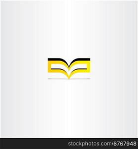yellow book logo vector icon symbol store
