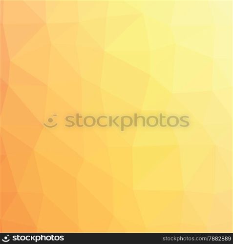 Yellow bright geometric low poly style vector illustration graphic background.