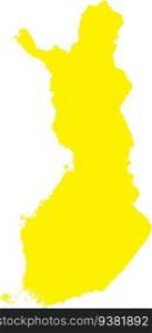 YELLOW CMYK color map of FINLAND