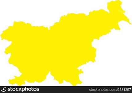 YELLOW CMYK color map of SLOVENIA