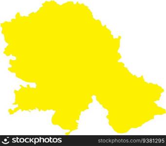 YELLOW CMYK color map of VOJVODINA