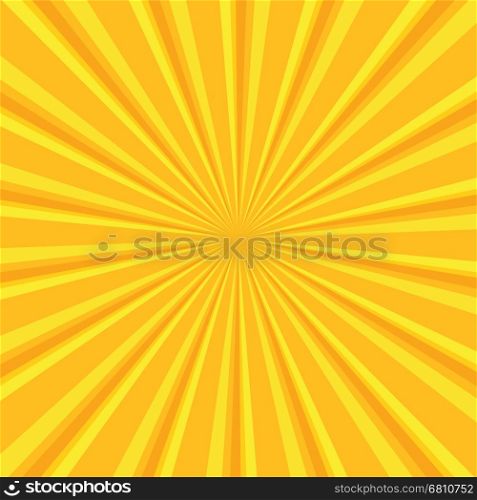 Yellow colored back pop art style background. backdrop line space. sun beam template. Vector illustration. Yellow colored back pop art style background