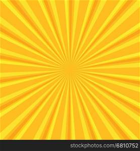 Yellow colored back pop art style background. backdrop line space. sun beam template. Vector illustration. Yellow colored back pop art style background