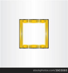 yellow decorative vector frame background design