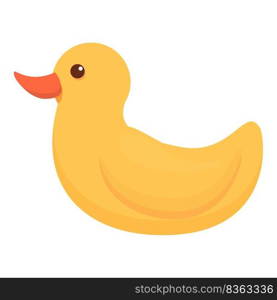 Yellow duck icon cartoon vector. Toy store. Animal toy. Yellow duck icon cartoon vector. Toy store
