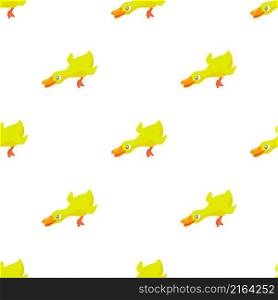 Yellow duck pattern seamless background texture repeat wallpaper geometric vector. Yellow duck pattern seamless vector
