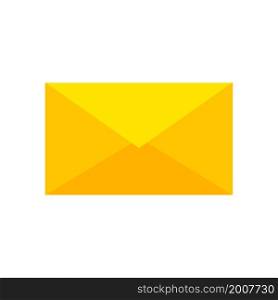Yellow envelope icon. Correspondence mail. Postage sign. Communication background. Vector illustration. Stock image. EPS 10.. Yellow envelope icon. Correspondence mail. Postage sign. Communication background. Vector illustration. Stock image.