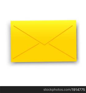 Yellow envelope sign. Message icon. Mail letter. Post element. Freehand design. Vector illustration. Stock image. EPS 10.. Yellow envelope sign. Message icon. Mail letter. Post element. Freehand design. Vector illustration. Stock image.