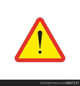 yellow exclamation point triangle. Vector illustration. EPS 10.. yellow exclamation point triangle. Vector illustration.