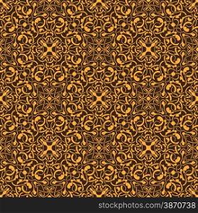 Yellow floral seamless wallpaper pattern vector illustration