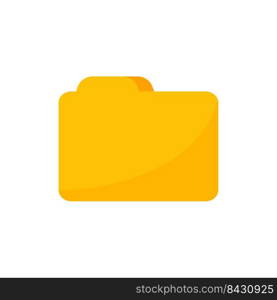 Yellow folders for organizing documents. sorting large amounts of data