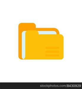 Yellow folders for organizing documents. sorting large amounts of data