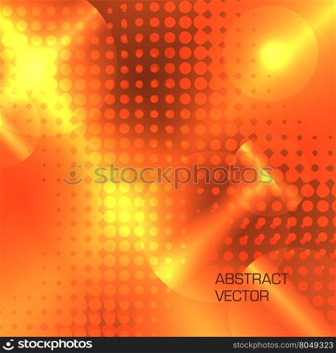 yellow futuristic halftone vector background