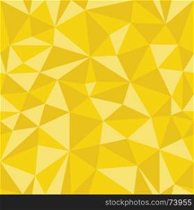 Yellow Geometric Seamless Pattern From Triangles. Frame Border Wallpaper. Elegant Repeating Vector Ornament