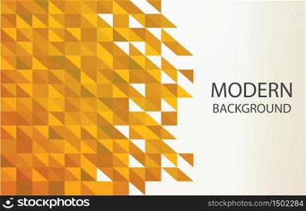 Yellow Golden Geometric Abstract Background Triangle Pixel Shape