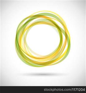 Yellow green Rings Background
