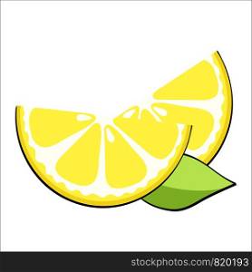 yellow lemon slices in pop art retro comic style, stock vector. Fresh lemon fruits, illustrations eps 10