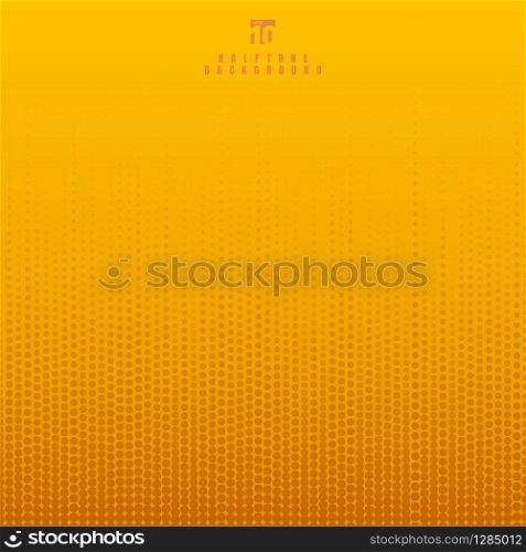 Yellow mustard color halftone dots background and texture. Vector illustration