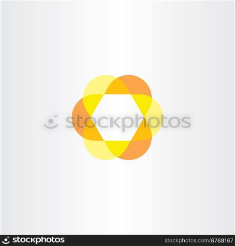 yellow orange hexagon logo symbol