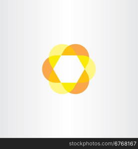 yellow orange hexagon logo symbol