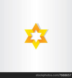 yellow orange vector star icon sign shape